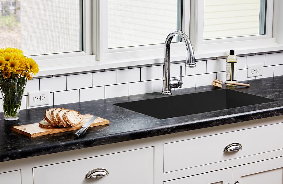 BlackBardiglio countertop