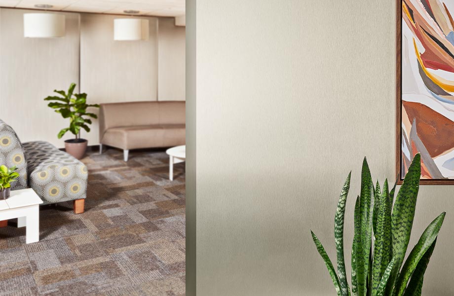 Stratifié métallique Homapal Acier Champagne